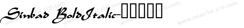 Sinbad BoldItalic字体转换